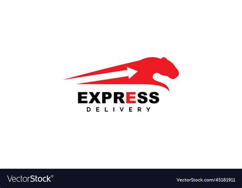 Express logo template design Royalty Free Vector Image