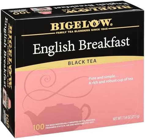 Amazon Bigelow English Breakfast Black Tea Caffeinated Tea