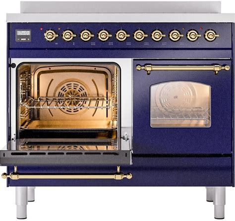 Ilve UPDI406NMPMBG 40 Inch Freestanding Induction Range With 6 Elements