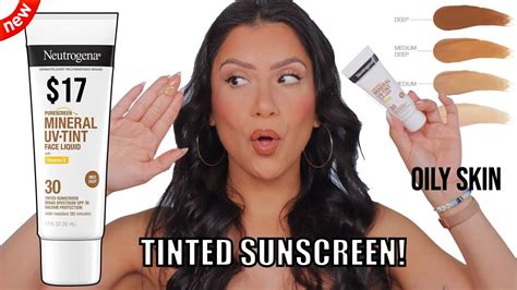 New NEUTROGENA PURESCREEN TINTED MINERAL SUNSCREEN SPF 30 ALL DAY