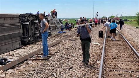 See aerial footage of damage from Amtrak train derailment | CNN