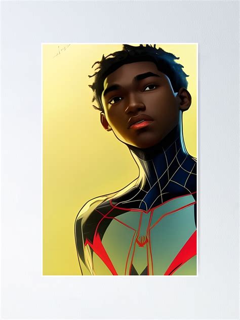 Miles Morales Digital Art Poster For Sale By Printitetsy Redbubble