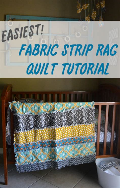 Easiest rag strip crib quilt tutorial – Artofit