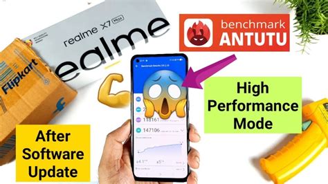 Realme X7 Max Antutu Test After Update Using High Performance Mode