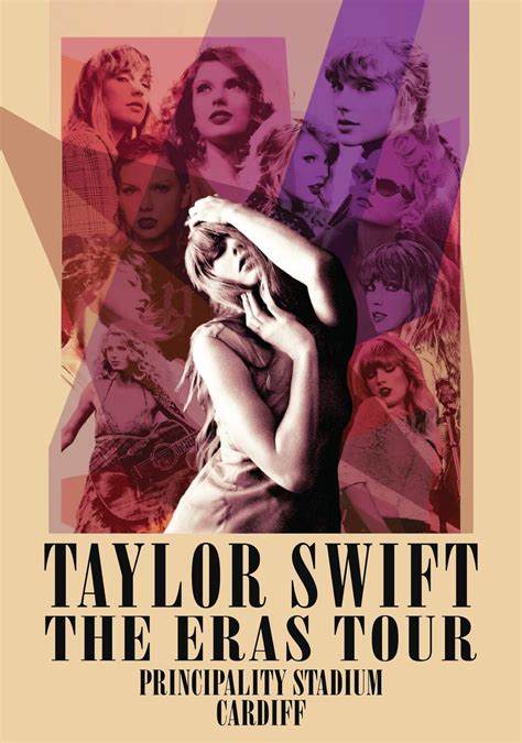 Taylor Swift The Eras Tour Uk 2024 Cardiff Poster