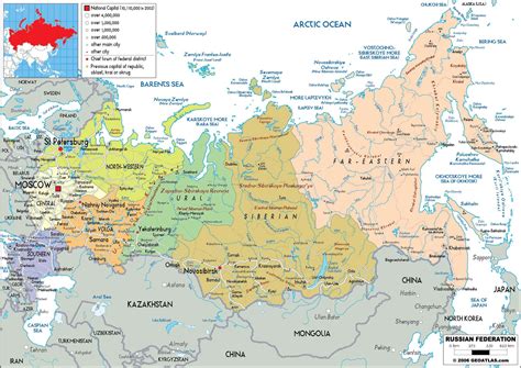 Mapa de Rusia para imprimir | Descargar GRATIS
