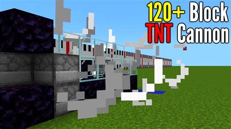 Tnt Cannon That Shoots 120 Blocks How To Build The Best Minecraft Cannon Youtube