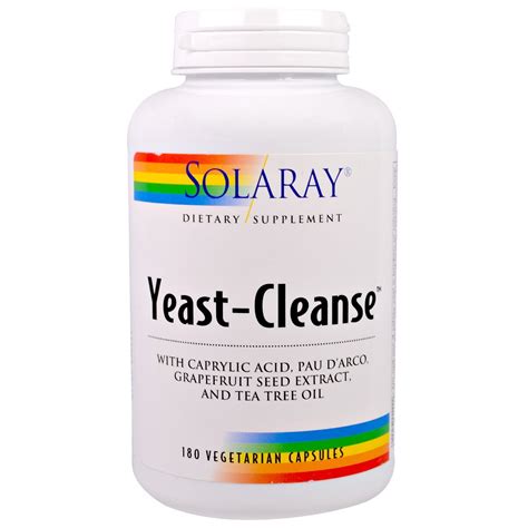 Solaray Yeast Cleanse 180 Vegetarian Capsules By Iherb