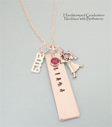 Girl Graduation Name Necklace, Personalized Graduation Gift for Girl, Class of 2019, Gift for ...