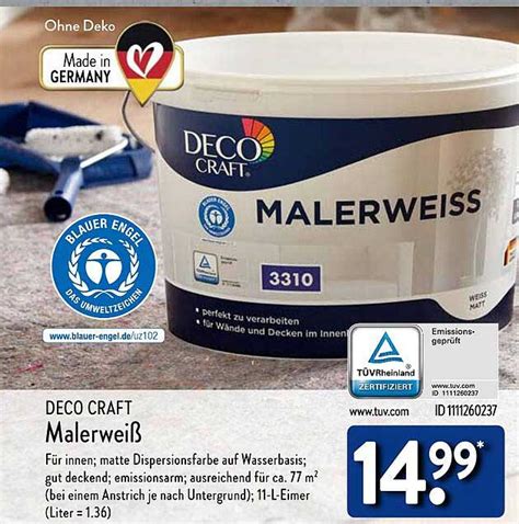 Deco Craft Malerweiß Angebot bei ALDI Nord 1Prospekte de