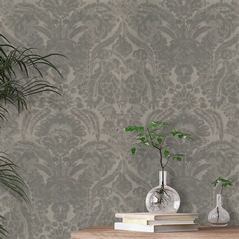 Kew Wallpaper Charcoal By Andrew Martin Dam5 Charcoal