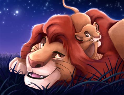 Lion King Under The Stars Paint Over By Charfade On DeviantART Lion