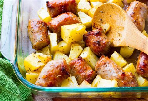 Easy Baked Italian Sausage And Potato Recipe No Plate Like Home