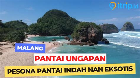 Pantai Ungapan Di Malang Keindahan Alam Pesisir Berhias Pulau Karang