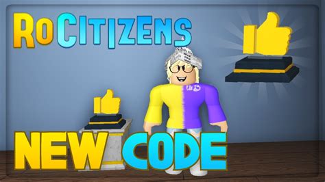 New RoCitizens 1 Million Likes Code Award Money YouTube