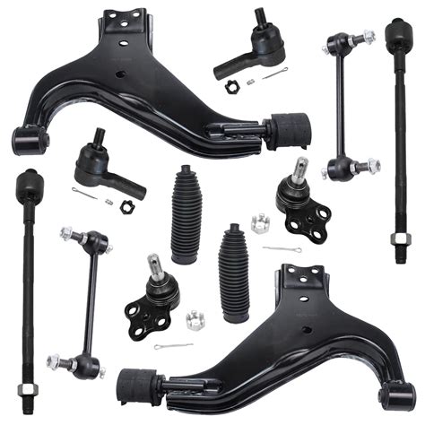 Detroit Axle Front Lower Control Arms W Ball Joint Tierods Sway Bars