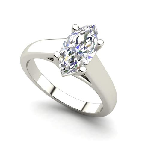 Solitaire 2 Carat Marquise Cut Diamond Ring | Ara Diamonds