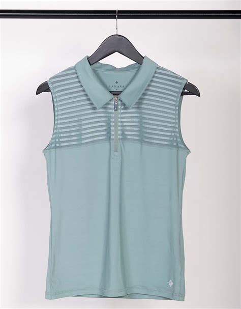 Sleeveless Sheer Golf Shirt Famara