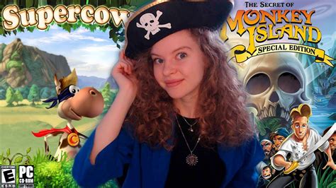 🟢 Супер Корова и The Secret of Monkey Island [запись ретро-стрима ...