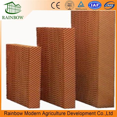 Greenhouse And Poultry House Cooling Pad System Cellulose Pad For