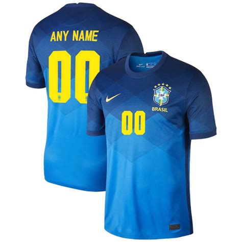 Equipe Nacional Do Brasil Copa Mundo Qatar Camisa Personalizada