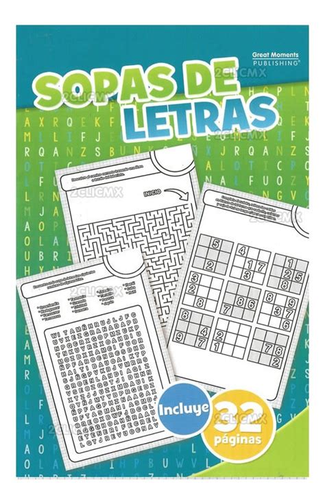 Libros Sopas De Letras Con Actividades 32 Paginas MercadoLibre