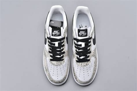 Nike Air Force Low Cocoa Snake True White Black Cocoa