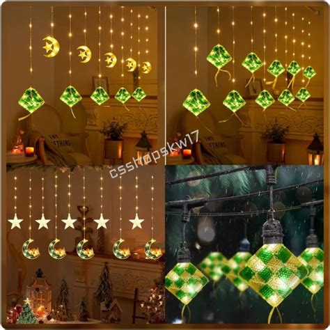 Jual Lampu Ketupat Lampu Hias Lebaran Lampu Tirai Idul Fitri Shopee