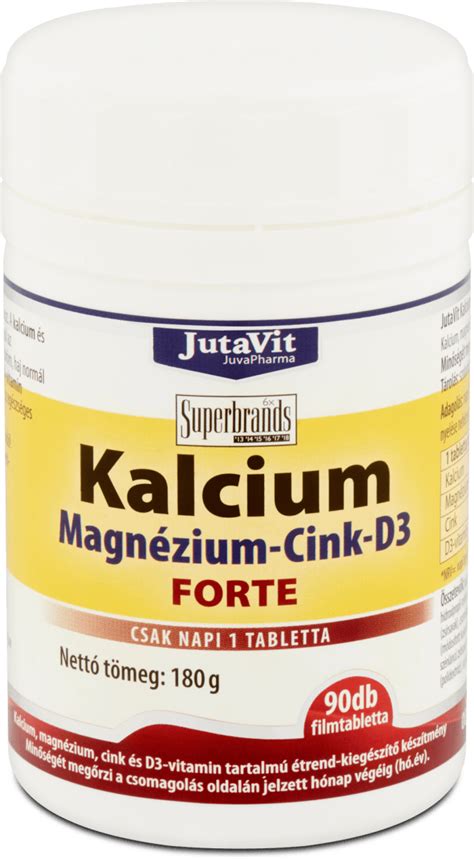 JutaVit Kálcium magnézium cink D3 filmtabletta 90 db dm hu