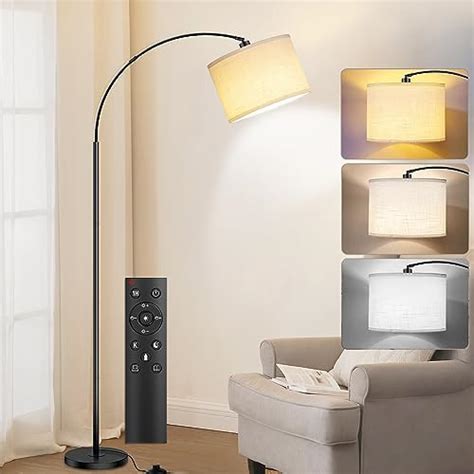 Arc Floor Lamps For Living Room Modern Remote Control Standing Lamp