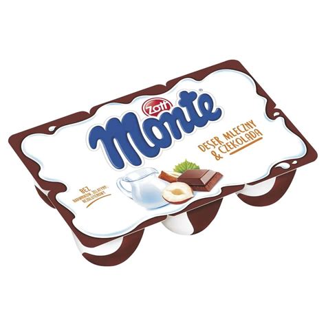 Zott Monte Deser mleczny z czekoladą i orzechami 330 g 6 x 55 g