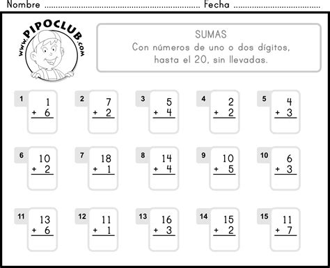 📚 Pdf Ejercicios De Sumas Para Niños De Preescolar Técnicas Para Docentes