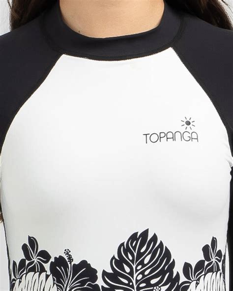 Shop Topanga Girls Takara Surfsuit In Blackcream Fast Shipping And Easy Returns City Beach