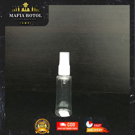 Jual Botol Plastik Spray Ml Kecil Bulat Semprot Tutup Bening Putih