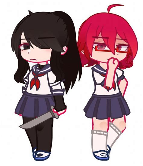 Ayano Aishi and Info chan Yandere Simulator Gacha Nox Аниме