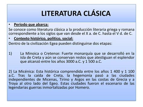 Literatura Universal I Primer Bimestre Ppt Descarga Gratuita