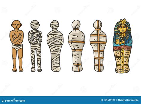 Ancient Egypt Mummies Drawings