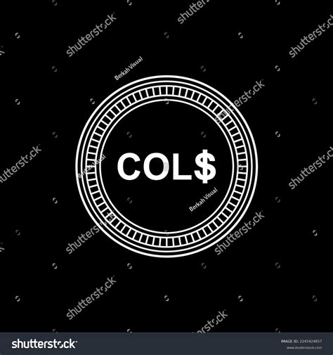 Colombia Currency Symbol Colombian Peso Icon Stock Vector (Royalty Free ...