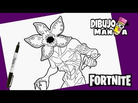 Como Dibujar A Demogorgon Fortnite Stranger Things How To Draw