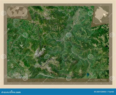 Andrijevica Montenegro High Res Satellite Labelled Points Of Cities