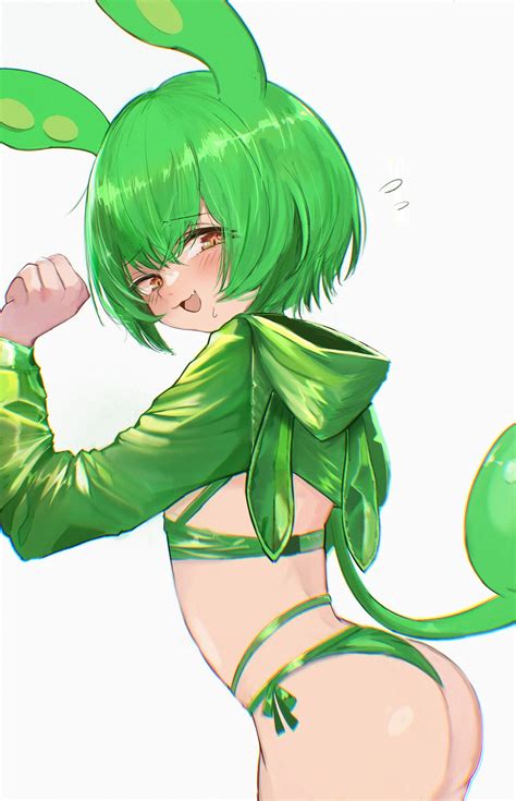 Naonaonina Zundamon Voiceroid Voicevox Commentary Request Highres Girl Ass Bikini