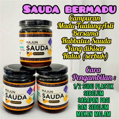 Sauda Bermadu Campuran Madu Tualang Asli Dan Habbatus Sauda Yang