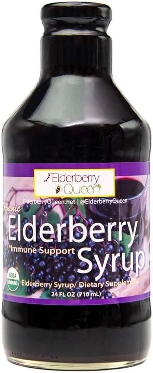 Organic Elderberry Liquid Supplement 24 Oz By Elderberry Queen Sambucus Aronia