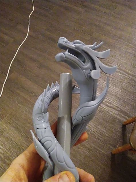 Genshin Impact Dragon S Bane Spear D Model Etsy