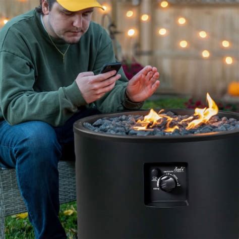 Four Seasons Courtyard Btu Round Outdoor Column Portable Gas