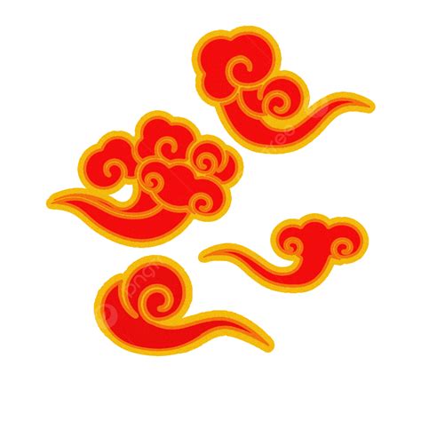 New Year Cloud PNG Transparent Red Clouds Chinese New Year Year