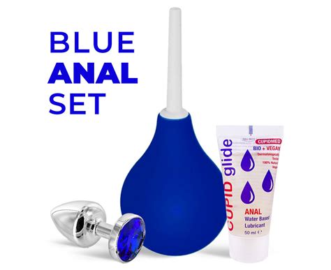 Анален комплект Blue Anal Set от части Безплатна Доставка Sexshop bg