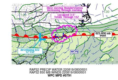 Nws Weather Prediction Center On Twitter Wpcmd 0791 Affecting Eastern Sc Into Southeastern