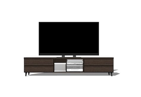 3562 Tv Cabinet Sketchup Model Free Download