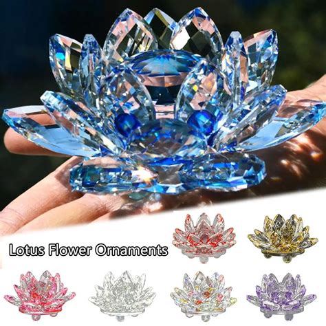 Хрустальная фигурка цветка лотоса | AliExpress